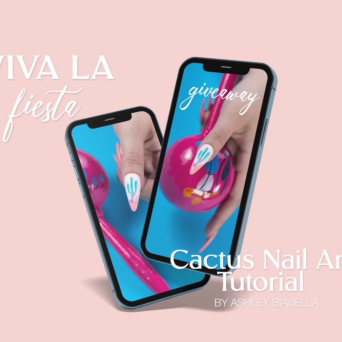 Cactus Nail Art Tutorial + GIVEAWAY | Viva La Fiesta Summer 2023 Collection