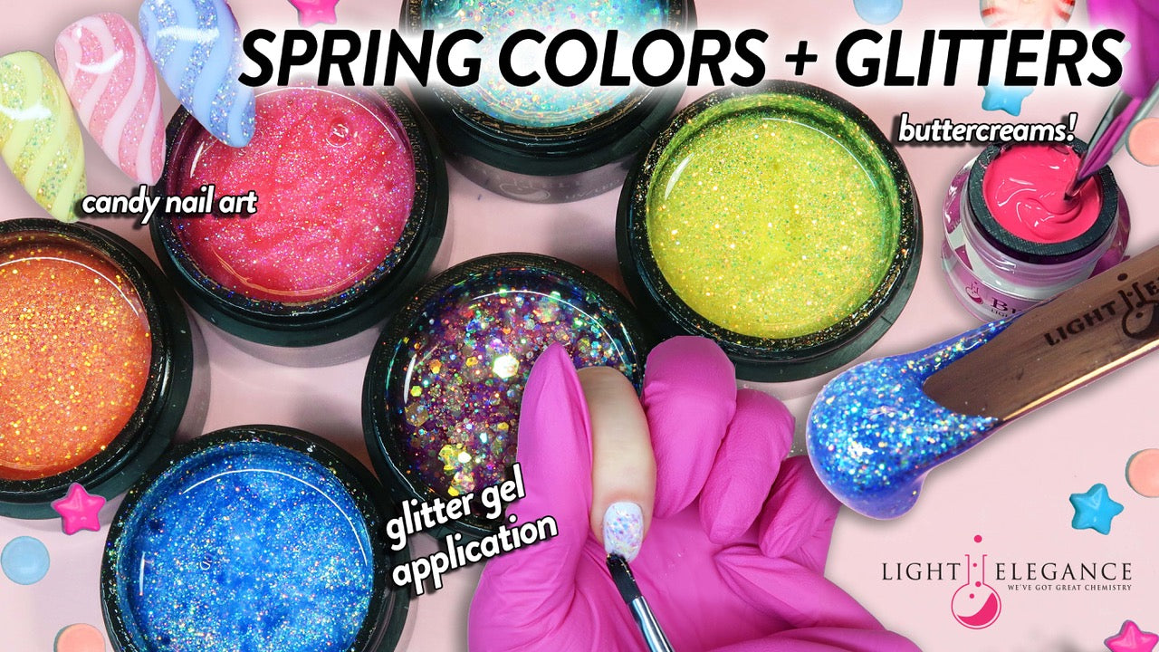ButterCream & Glitter Gel Application Tips by Katie Dutra | Spring Nail Art + More!