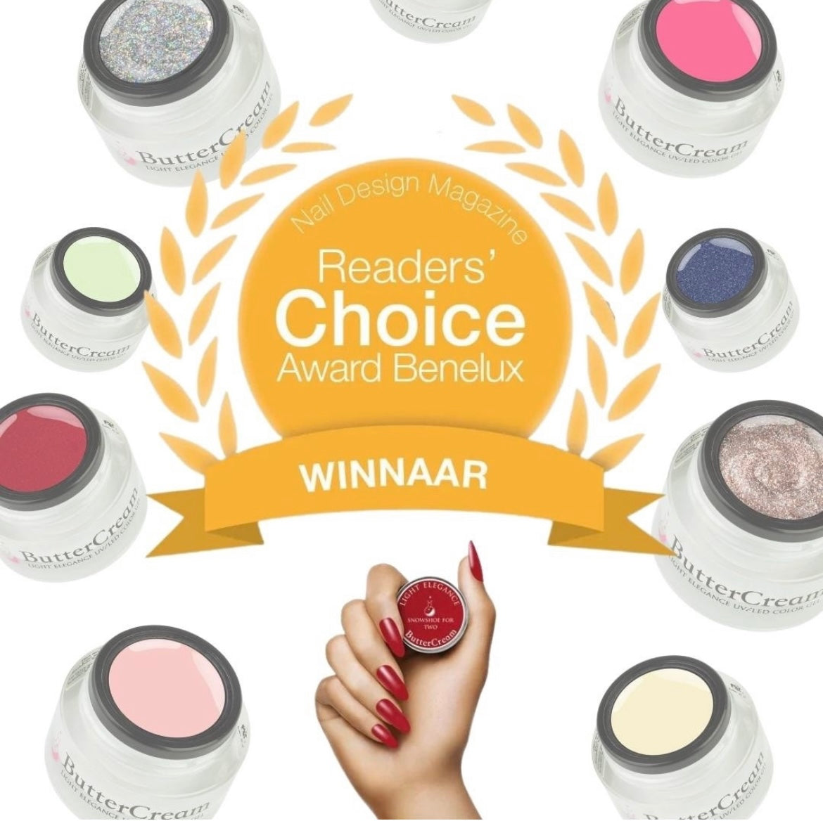 LE ButterCream Wins "Most Favorite Color Gel Product" in Belgium | Nail Design Magazine | A World-Wide Favorite!