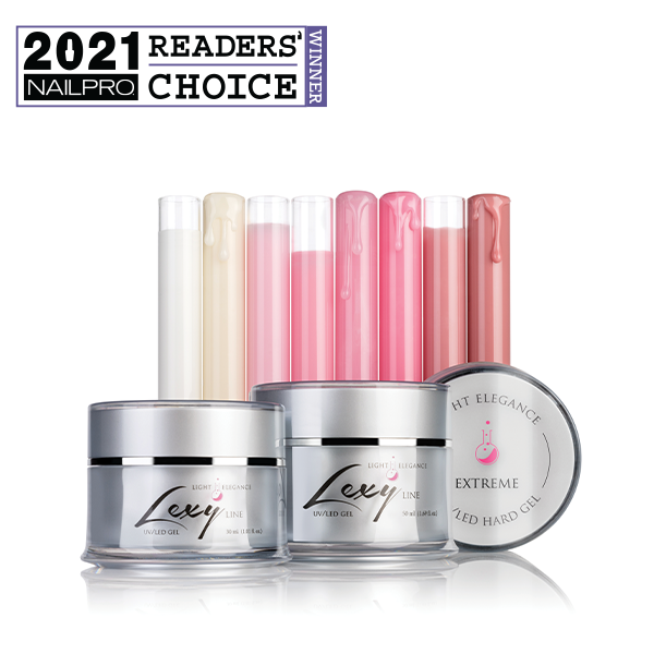 All About the Award-Winning Lexy Line | Hard Builder Gels | Nail Extensions, Natural Overlays & Nail Art