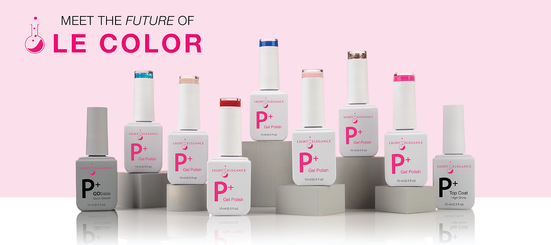 LE Launches Brand New P+ Flat Matte Top Coat along with 25+ Top Selling Gel Polish Shades in the New 10 ml Packaging
