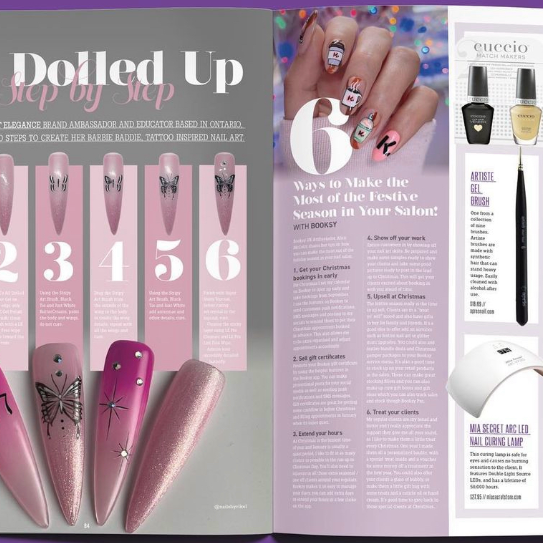 Tattoo Style Nail Art by LE Educator, Rikel Fors | Featured in Salon Evo Magazine