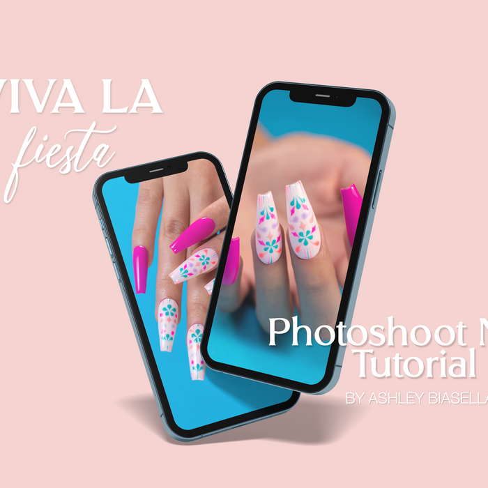 How to Create the Viva La Fiesta Photoshoot Nails Tutorial by Ashley Biasella