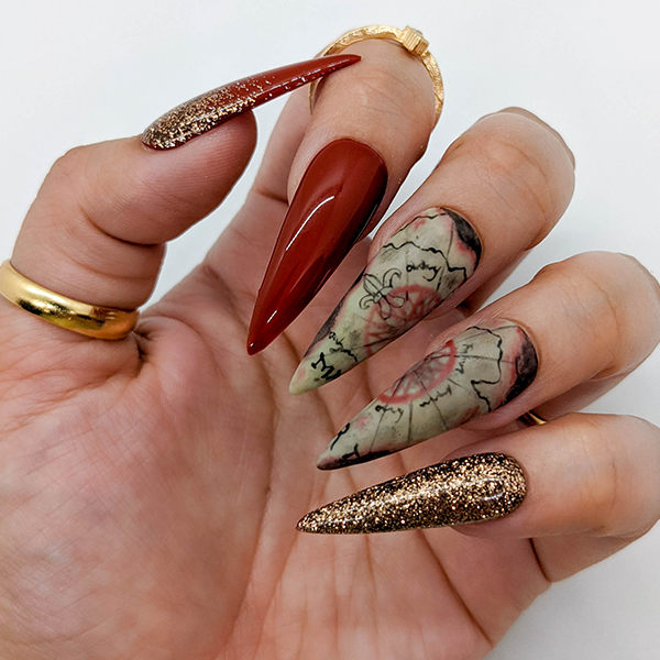 Goonies Inspired Nail Art Design - Step-by-Step Tutorial