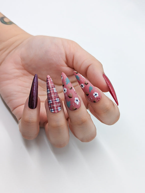 Trendy Fall Nail Art by LE Educator Ashley Biasella | A Walk in Central Park by Light Elegance