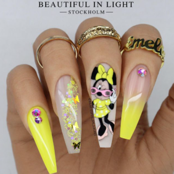 DISNEY CHARACTER NAIL DESIGNS BY @BEAUTIFUL_IN_LIGHT