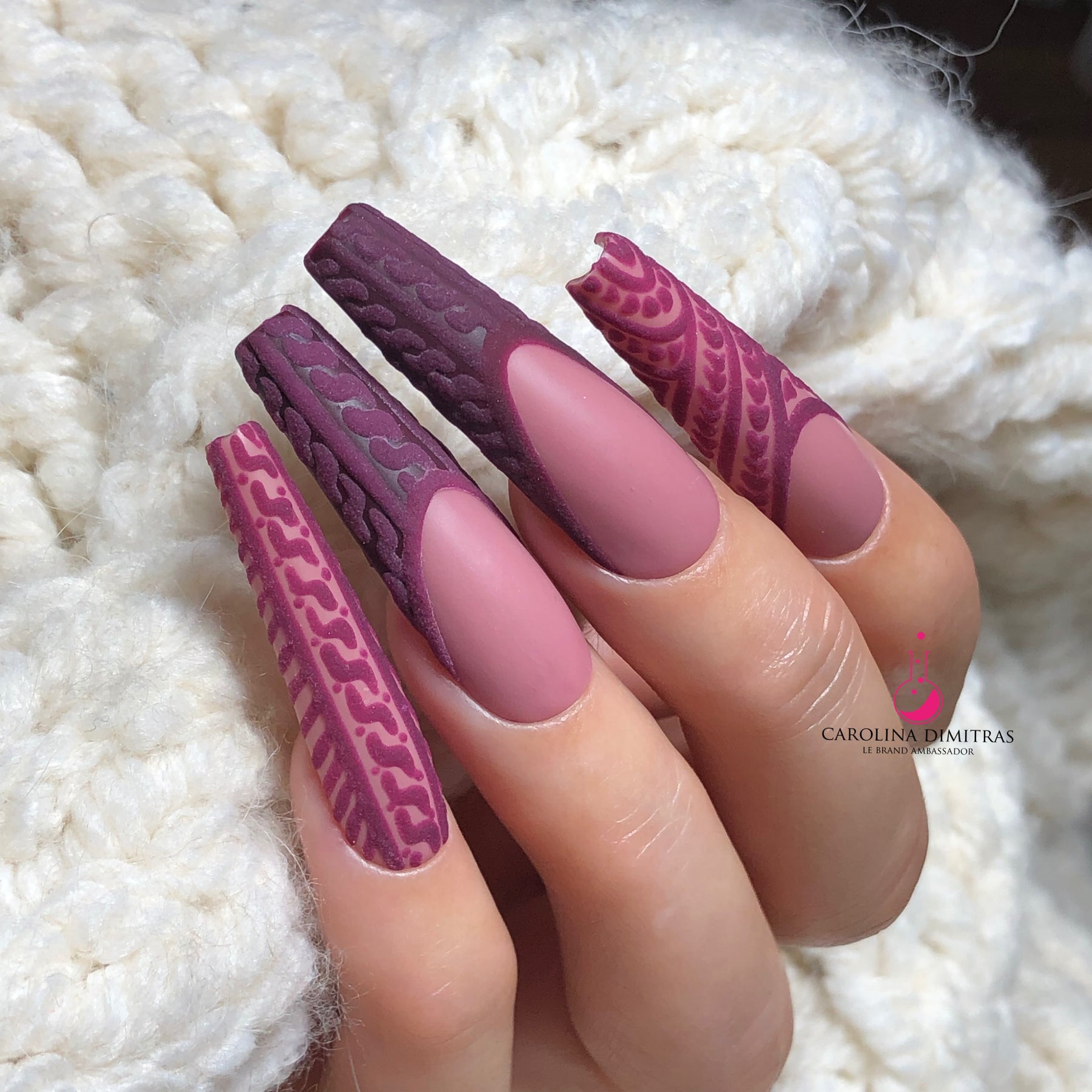 How to Create a 3D Sweater Nail Design