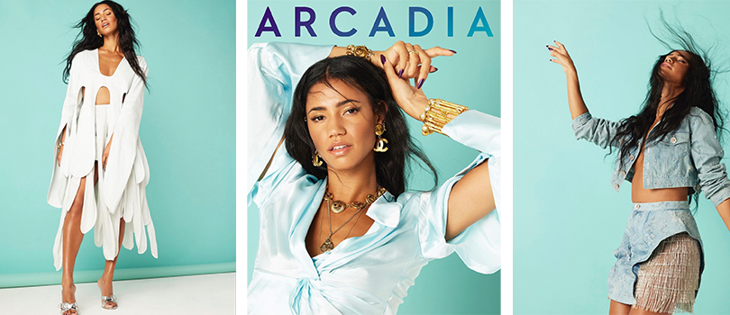Vick Hope wears Light Elegance for Arcadia Magazine Cover