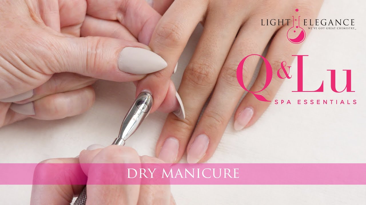 Fast, Easy Dry Manicures using Q&Lu Spa Essentials