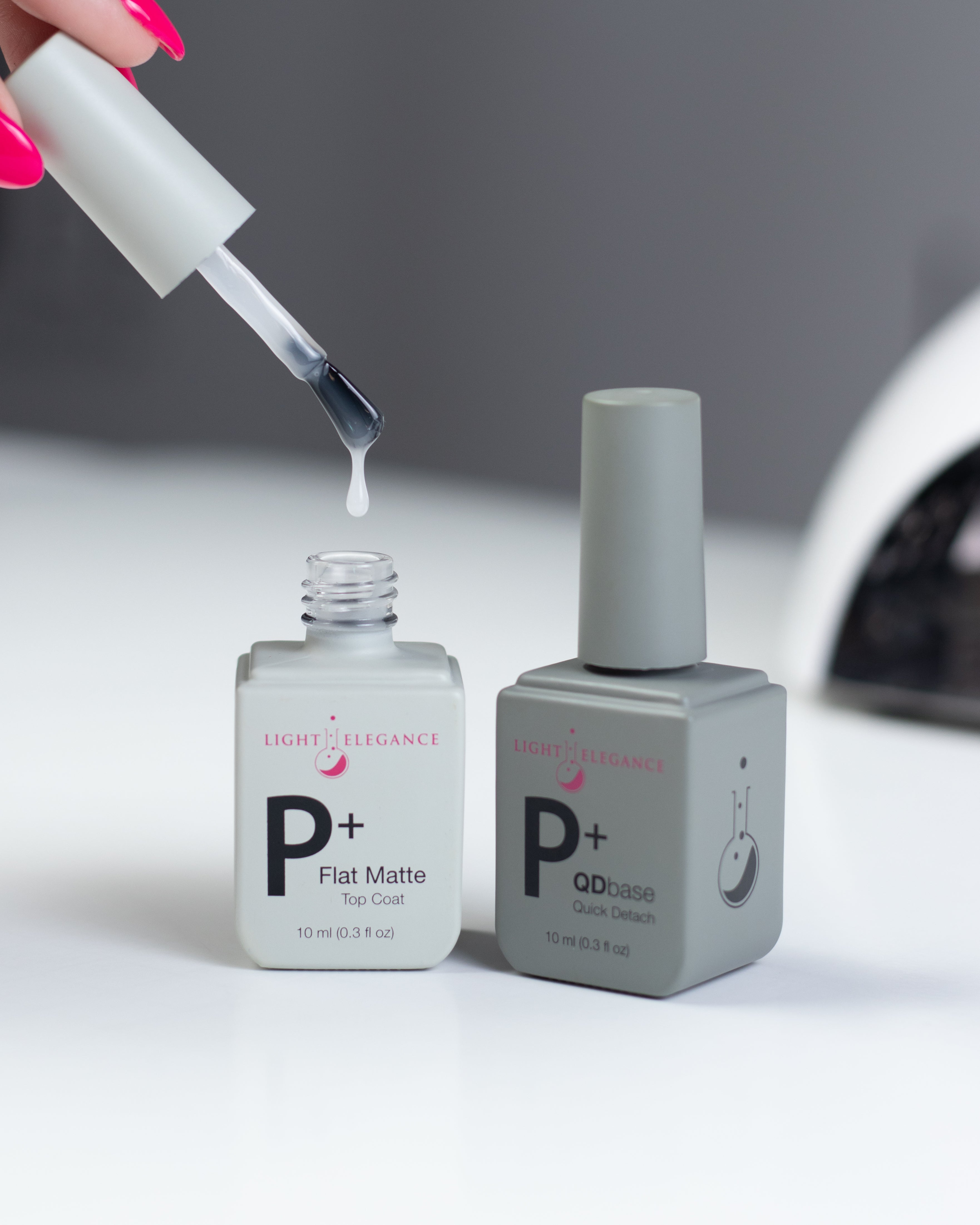 P+ Flat Matte Soak-Off Top Coat 10 ml