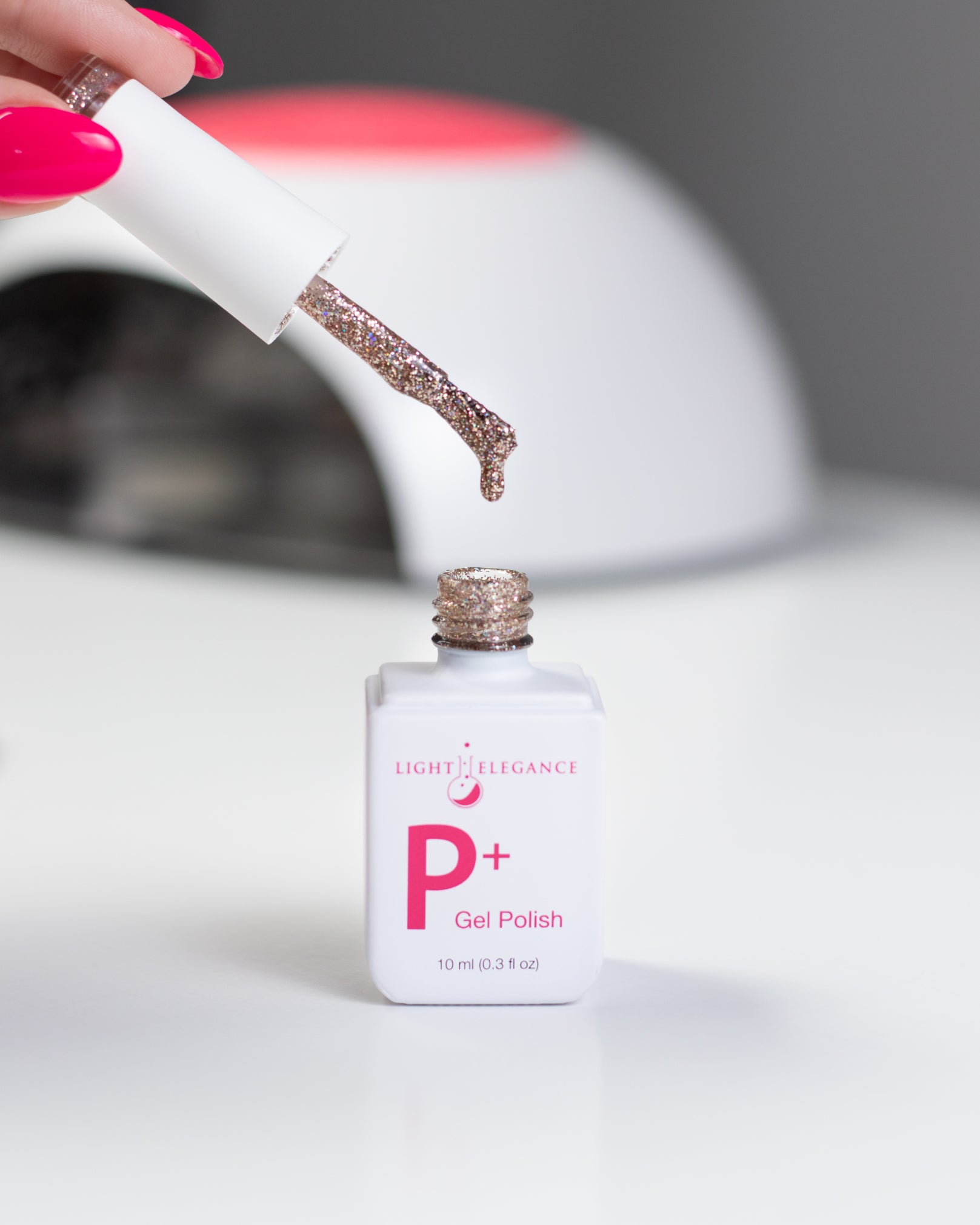 P+ Champagne Glitter Gel Polish 10 ml