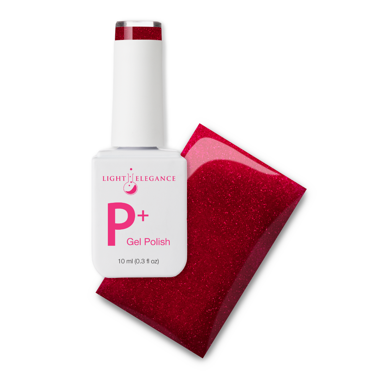 P+ Red Chandelier Glitter Gel Polish 10 ml