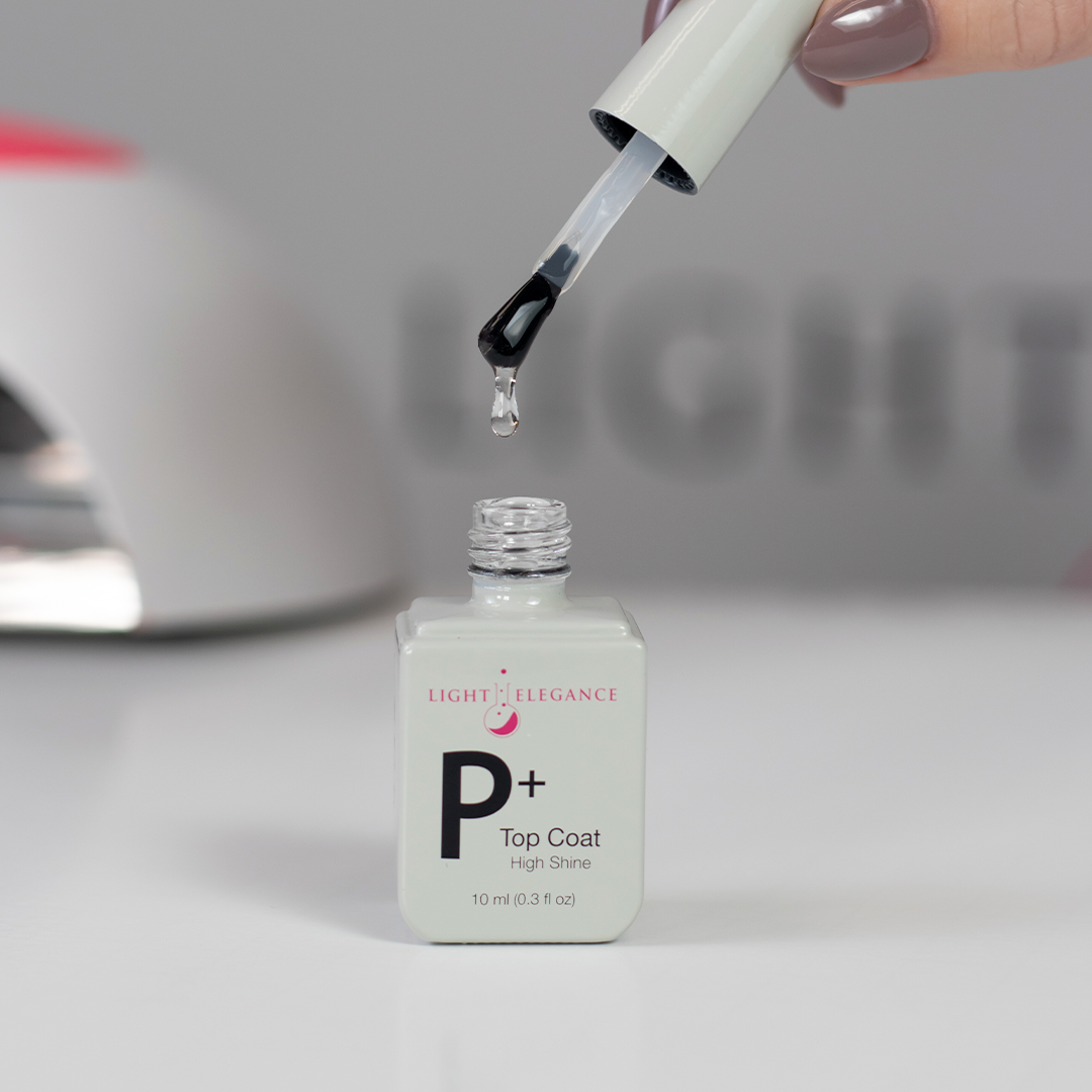 P+ High Shine Soak-Off Top Coat 10 ml