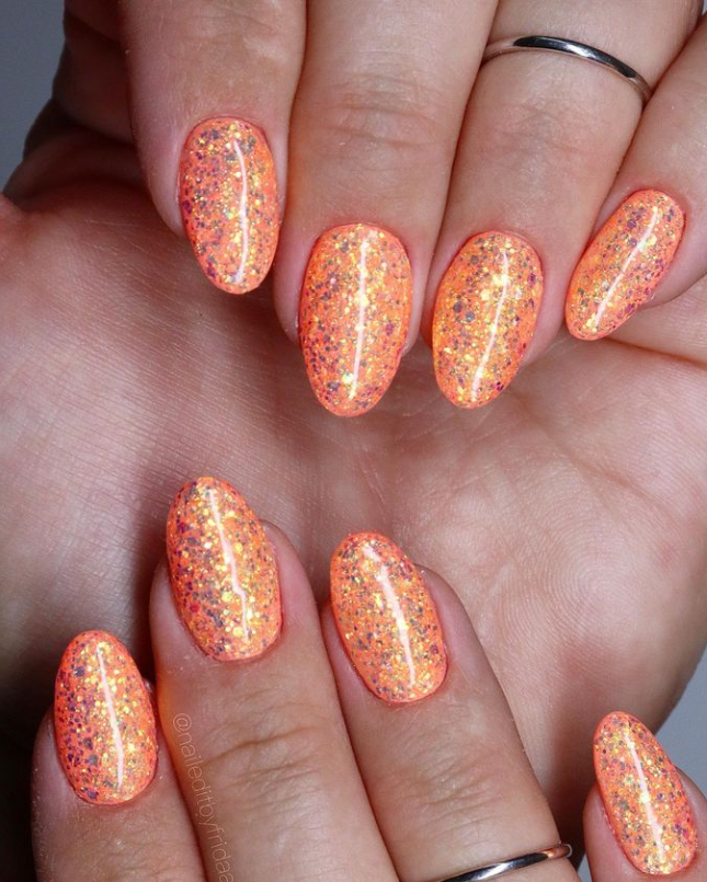 P+ Tangerine Dream Glitter Gel Polish