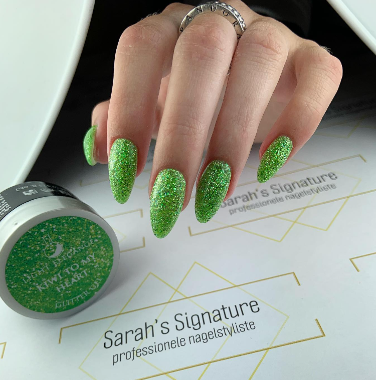 Kiwi to My Heart UV/LED Glitter Gel