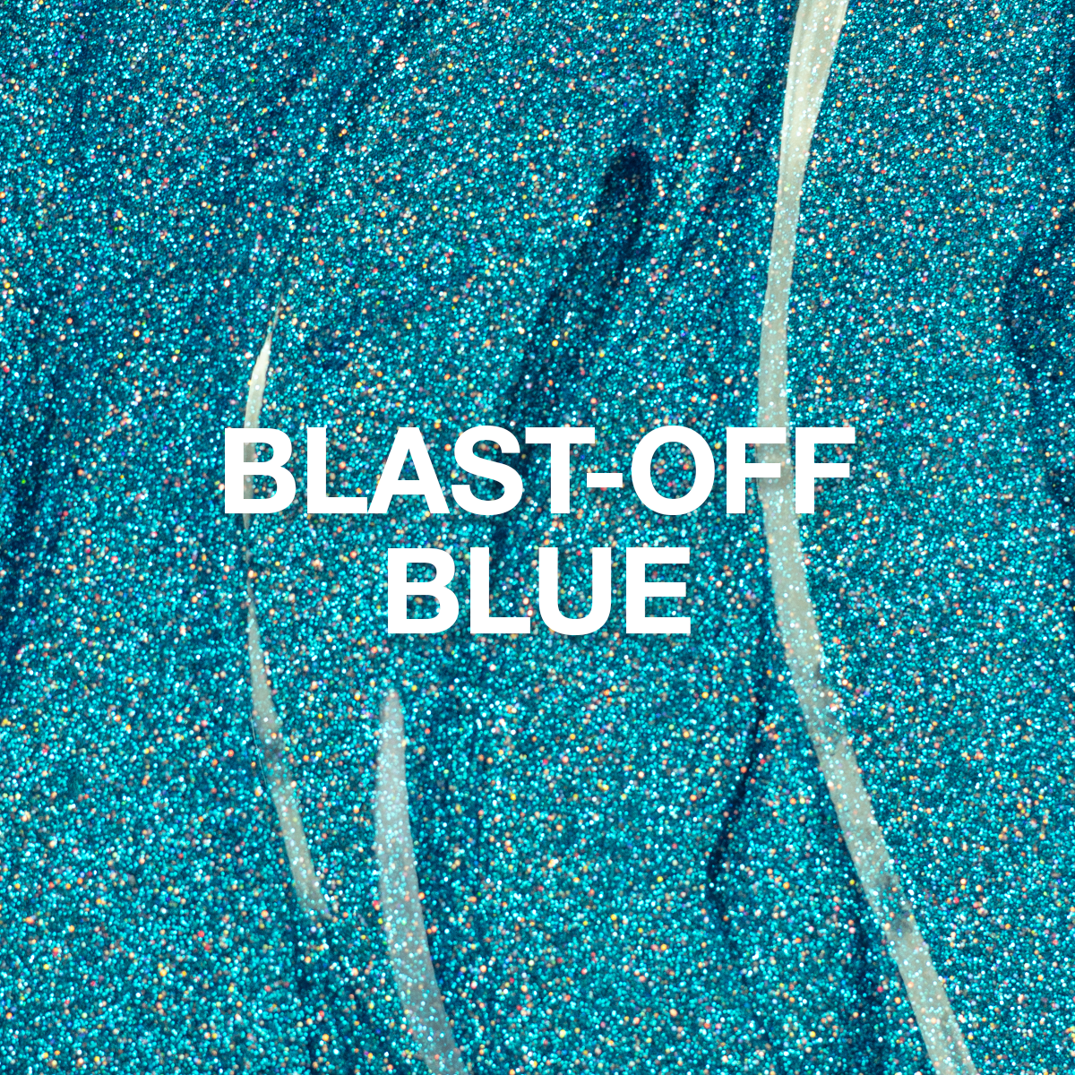 P+ Blast Off Blue Glitter Gel Polish 10 ml