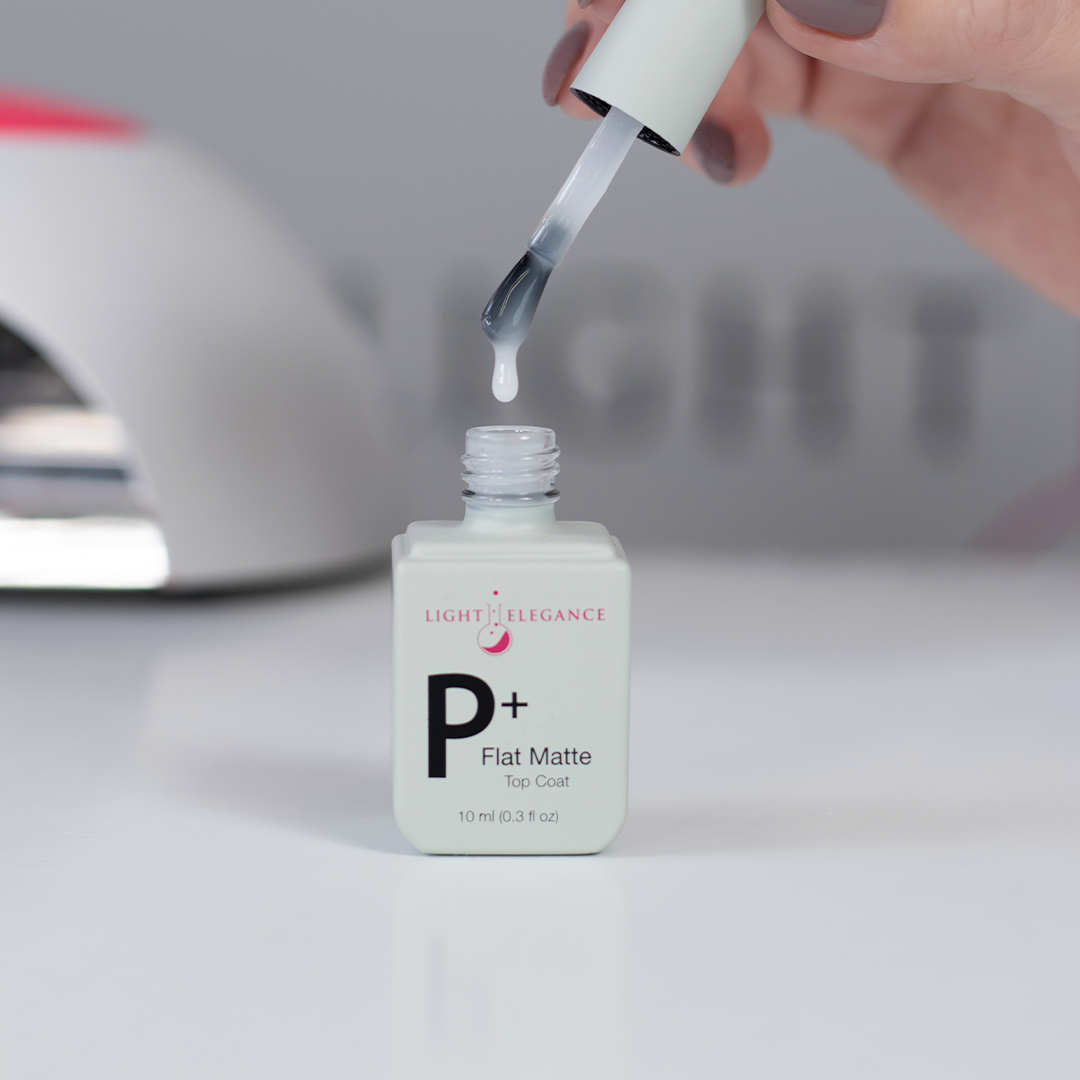 P+ Flat Matte Soak-Off Top Coat 10 ml