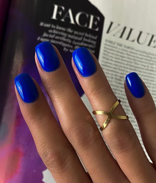 Buy TOMICCA Gel Nail Polish,15ml Blue Gel Nail Polish Soak Off UV LED Royal  Blue Gel Polish, Long Lasting High Glossy Chip Resistant Nail Art Manicure  Salon DIY at Home Online at