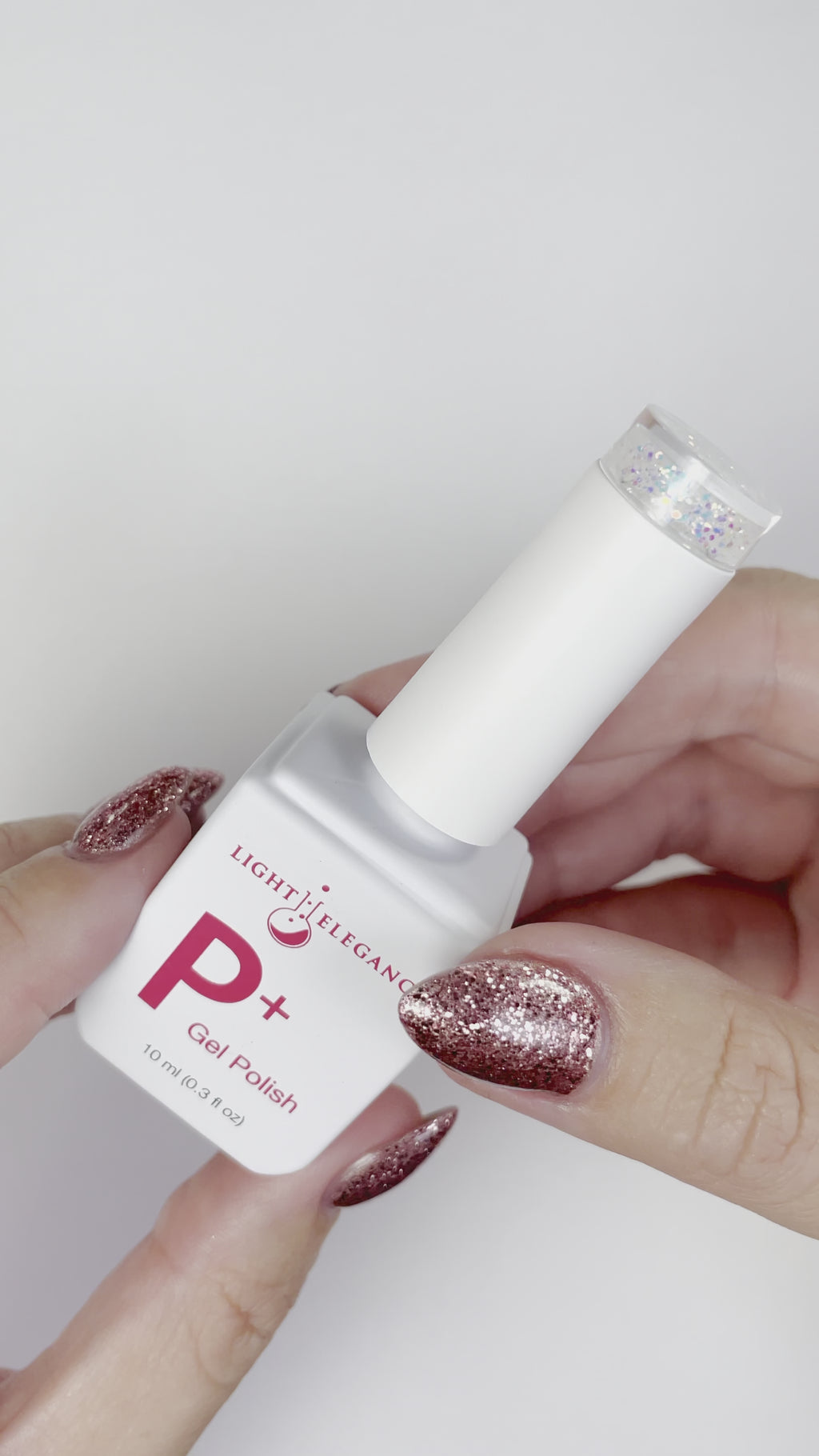 P+ Mother of Pearl Glitter Gel Polish 10 ml