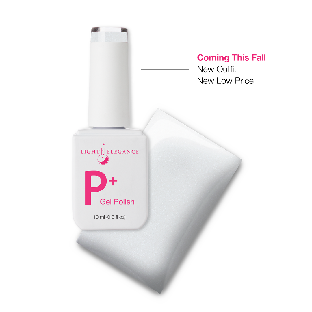 P+ White Swimsuit Gel Polish