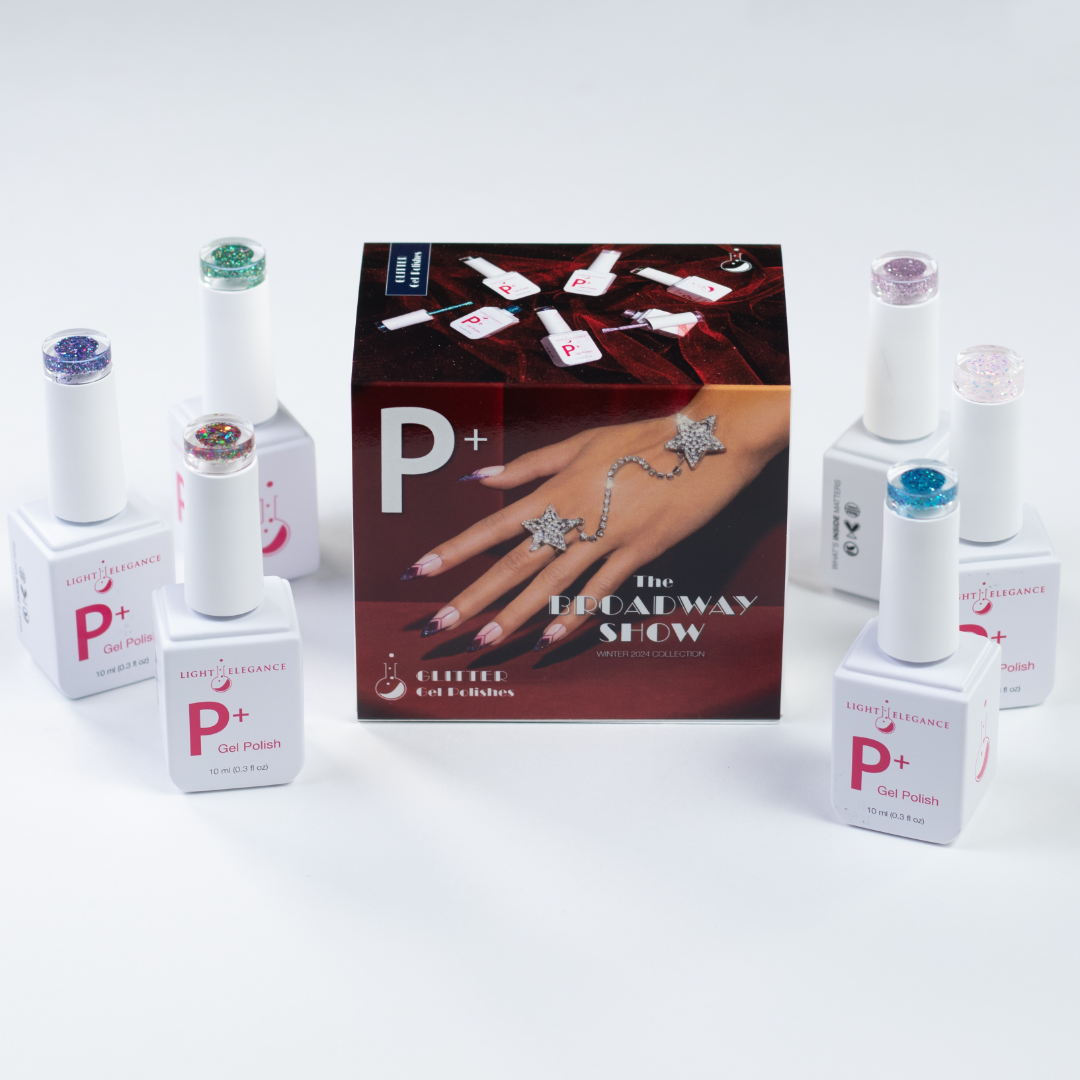 NEW P+ Glitter Gel Polish The Broadway Show Winter 2024 10 ml Pack