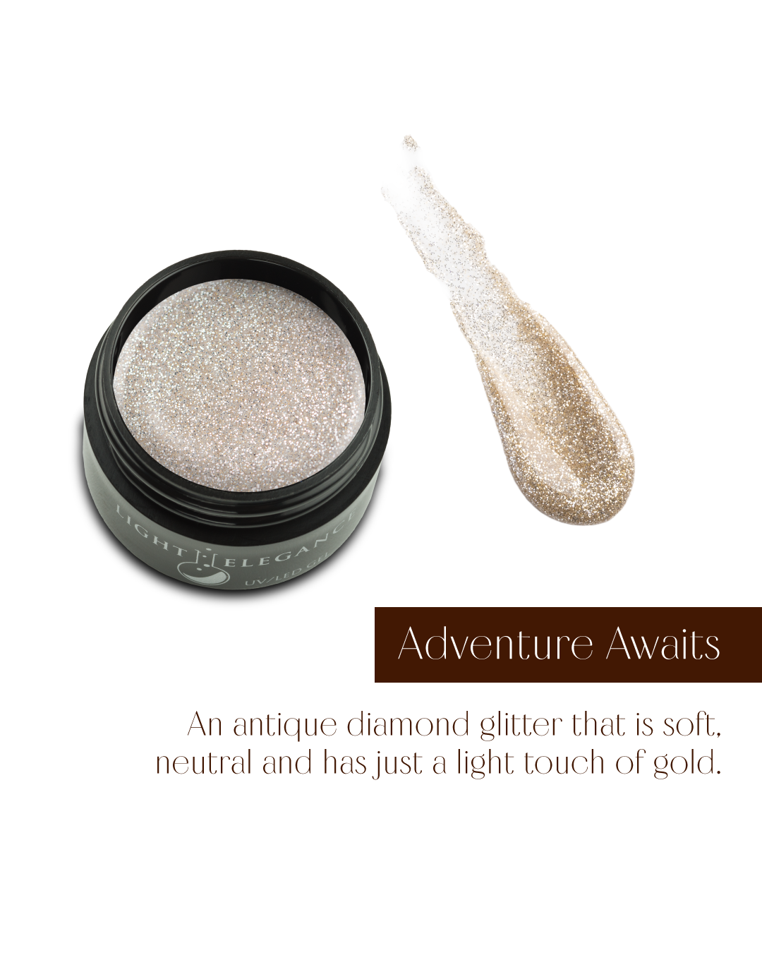 Adventure Awaits UV/LED Glitter Gel
