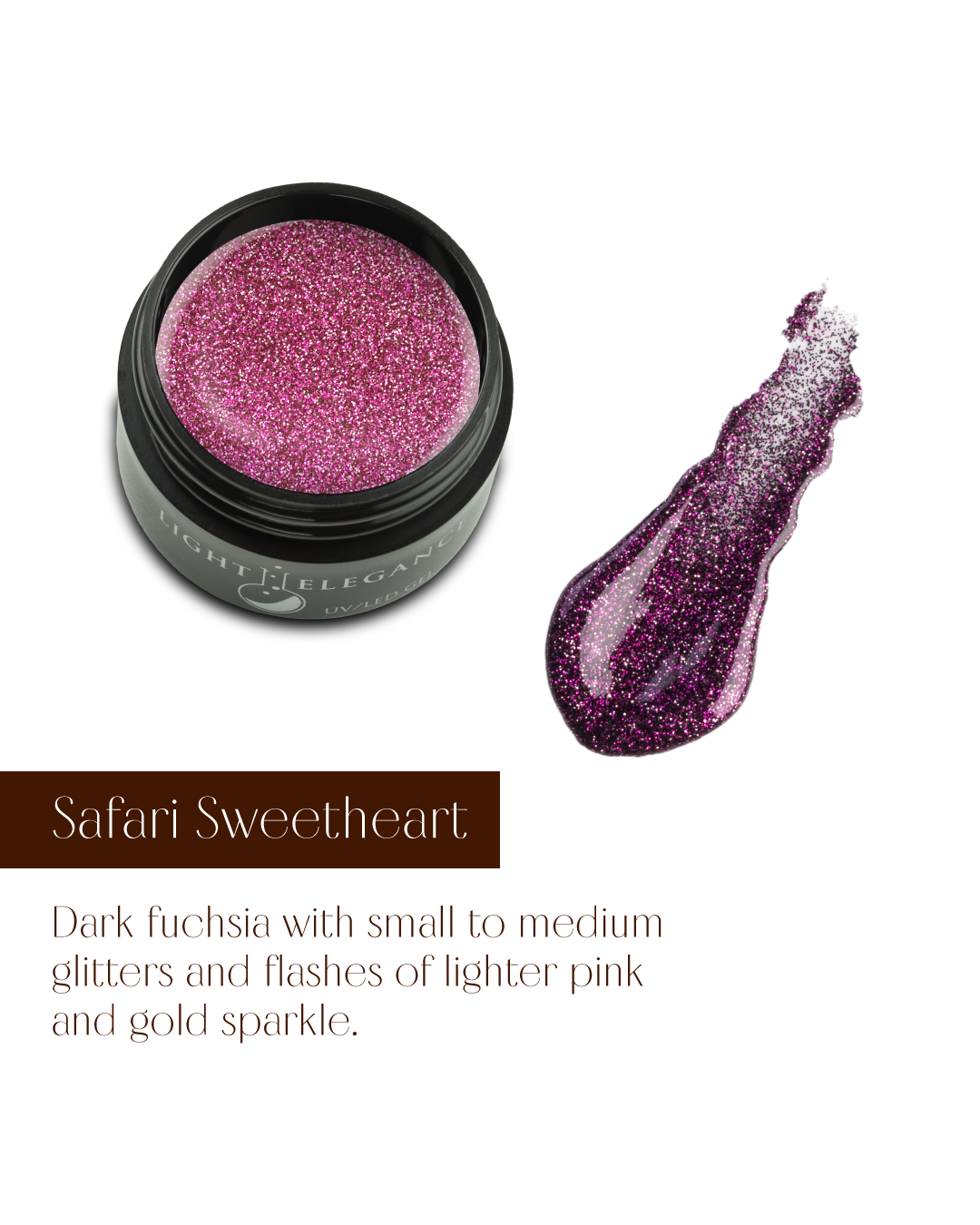 Safari Sweetheart UV/LED Glitter Gel