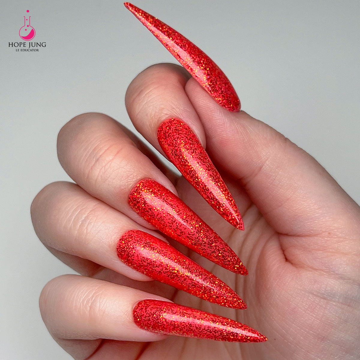 P+ Extra Spicy Glitter Gel Polish, 15 ml