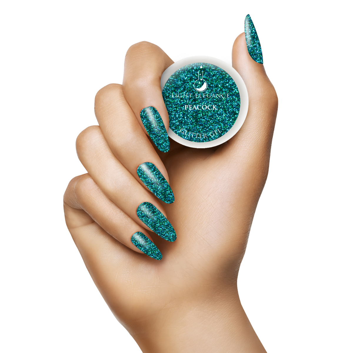 Peacock UV/LED Glitter Gel