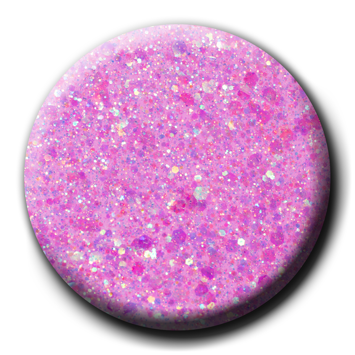 P+ Pixie Purple Glitter Gel Polish, 15 ml